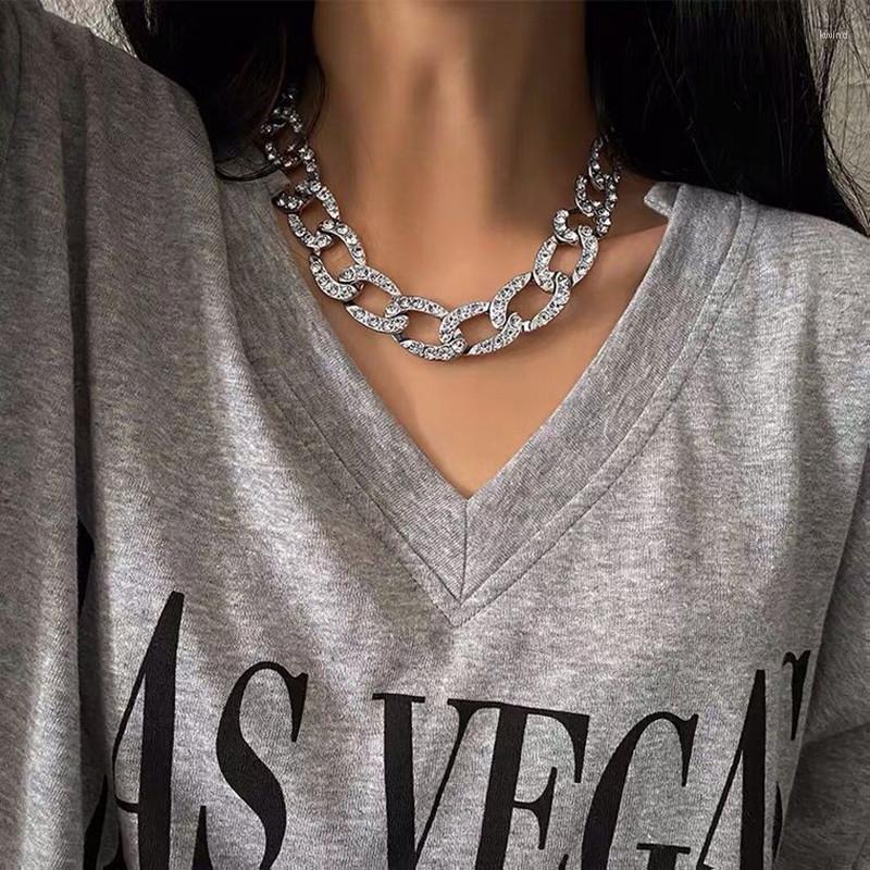 Choker BLIJERY Trend Punk Hip Hop Cuban Link Chain Necklace Women Crystal Collar Fashion Bling Rhinestone Jewelry Gift
Choker BLIJERY Trend Punk Hip Hop Cuban Link Chain Necklace Women Crystal Collar Fashion Bling Rhinestone Jewelry Gift
