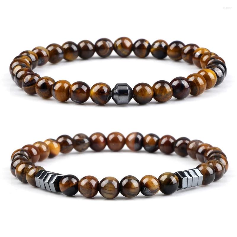 Strand 6mm Natural Tiger Eye Beaded Stretch Bracelets Trendy Men Black Lava Onyx Hematite Cylinder Women Yoga Fitness Jewelry
Strand 6mm Natural Tiger Eye Beaded Stretch Bracelets Trendy Men Black Lava Onyx Hematite Cylinder Women Yoga Fitness Jewelry