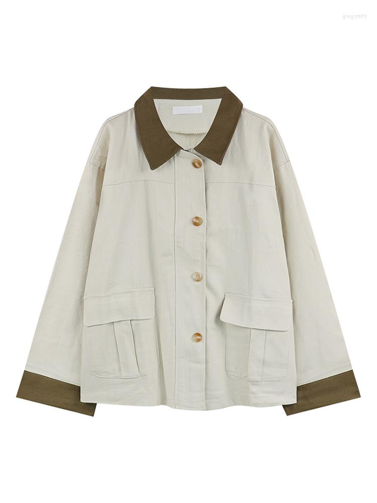 Women's Jackets Basic Women Spring Long Sleeve Feminino Outwear Loose BF Harajuku Chic All-match Fashion Cargo Solid Pocket, Apricot
Women's Jackets Basic Women Spring Long Sleeve Feminino Outwear Loose BF Harajuku Chic All-match Fashion Cargo Solid Pocket, Apricot