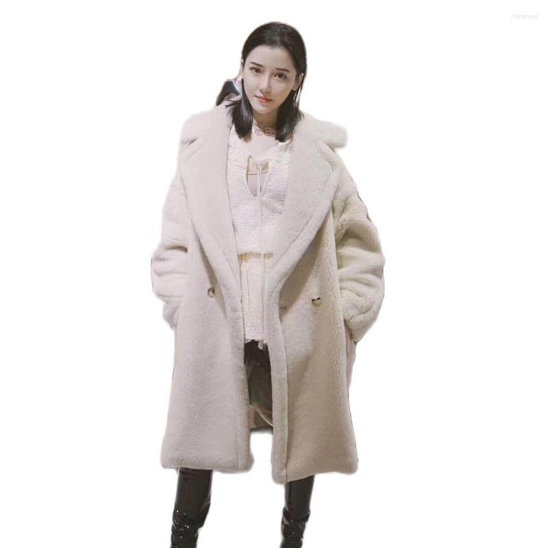 Women's Fur Winter Cashmere Coat Women Teddy Bear Mid-length High-end Thick Warm Autumn Vanilla Color
Women's Fur Winter Cashmere Coat Women Teddy Bear Mid-length High-end Thick Warm Autumn Vanilla Color