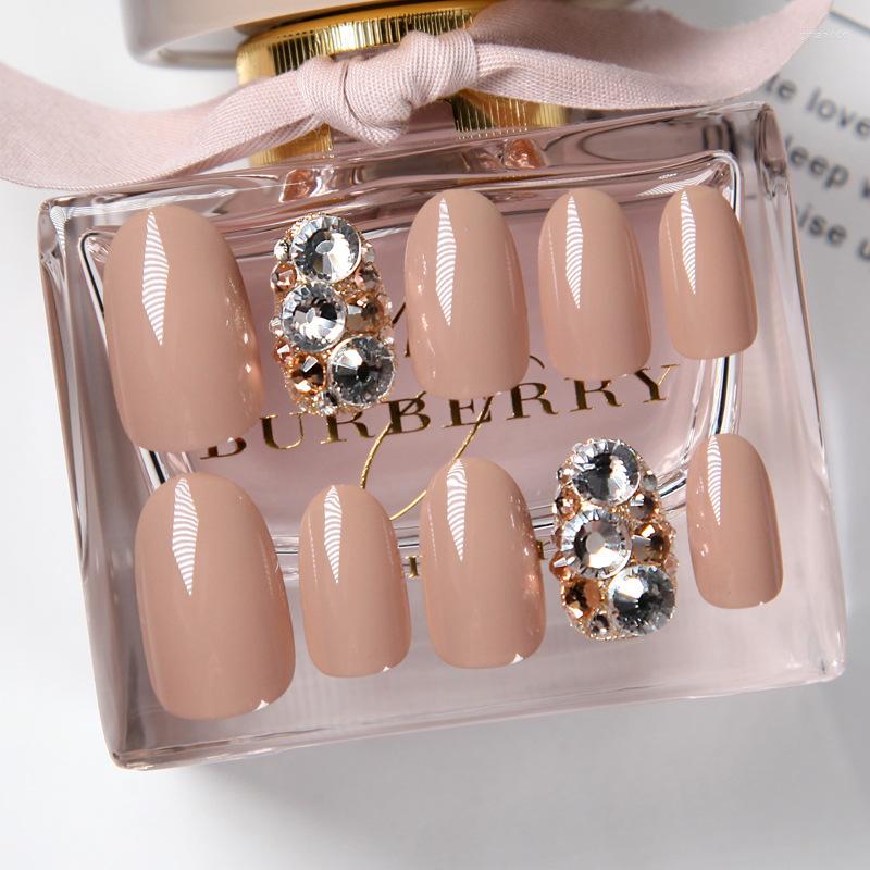False Nails 24 Pcs Nude Color Nail Tips Women Wearable Fake Press On With Diamond Short Round Full Cover Artificial Glue, As show
False Nails 24 Pcs Nude Color Nail Tips Women Wearable Fake Press On With Diamond Short Round Full Cover Artificial Glue, As show