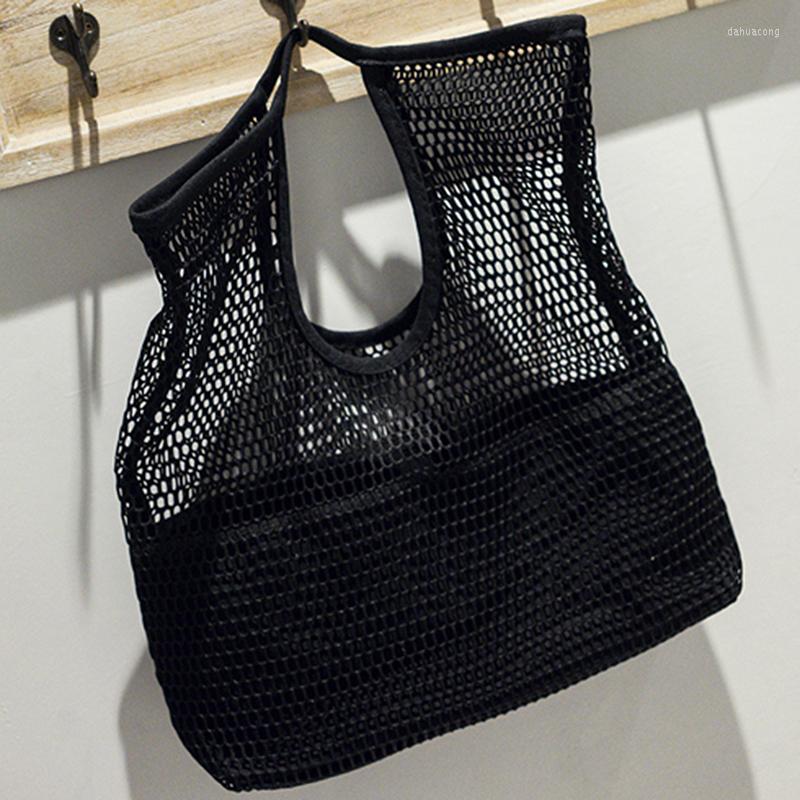 Evening Bags Korean Style Grid Handbag Fashion Mesh Hollow Out Sandy Beach Package Canvas Single Shoulder Bag Shopping Funny Bucket, Black
Evening Bags Korean Style Grid Handbag Fashion Mesh Hollow Out Sandy Beach Package Canvas Single Shoulder Bag Shopping Funny Bucket, Black