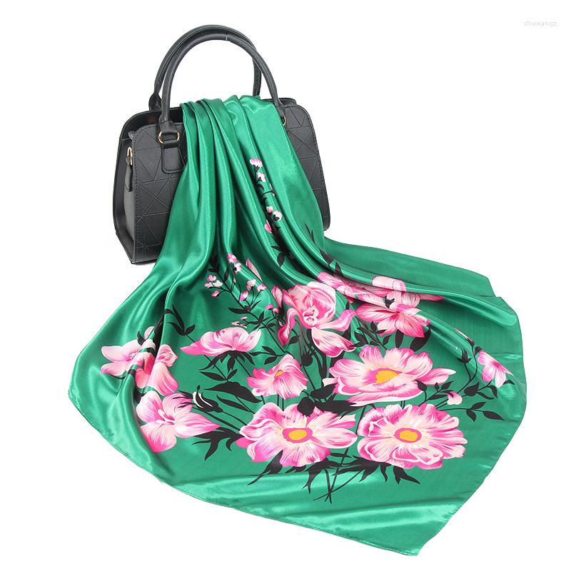 Scarves Fashion Satin Silk Scarf Women Floral Print Handkerchief Shawls And Wraps Hijab Female 90 90cm Bandanna Hair / Head
Scarves Fashion Satin Silk Scarf Women Floral Print Handkerchief Shawls And Wraps Hijab Female 90 90cm Bandanna Hair / Head