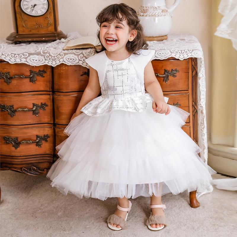 Girl Dresses Cap Sleeves White Sequined Flower Wedding Birthday Party Costume Elegant Lace Christmas Communion Clothes Formal Prom Gown, L1990xz-white
Girl Dresses Cap Sleeves White Sequined Flower Wedding Birthday Party Costume Elegant Lace Christmas Communion Clothes Formal Prom Gown, L1990xz-white