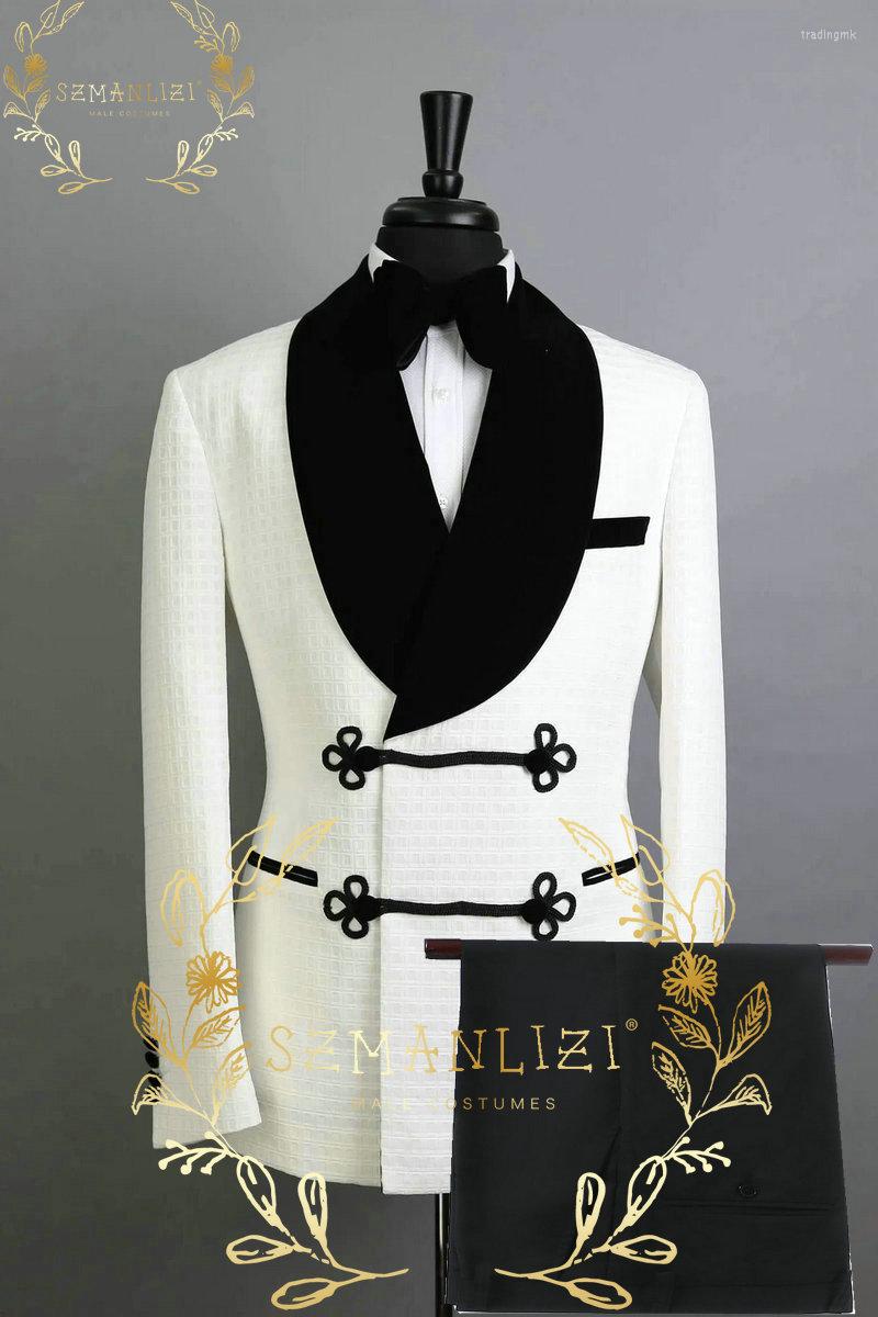Men's Suits SZMANLIZI 2022 Latest Design White Waffle Plaid Men Double Breasted Slim Fit Wedding Groom Tuxedos Prom Party Blazer Pants, Only jacket
Men's Suits SZMANLIZI 2022 Latest Design White Waffle Plaid Men Double Breasted Slim Fit Wedding Groom Tuxedos Prom Party Blazer Pants, Only jacket