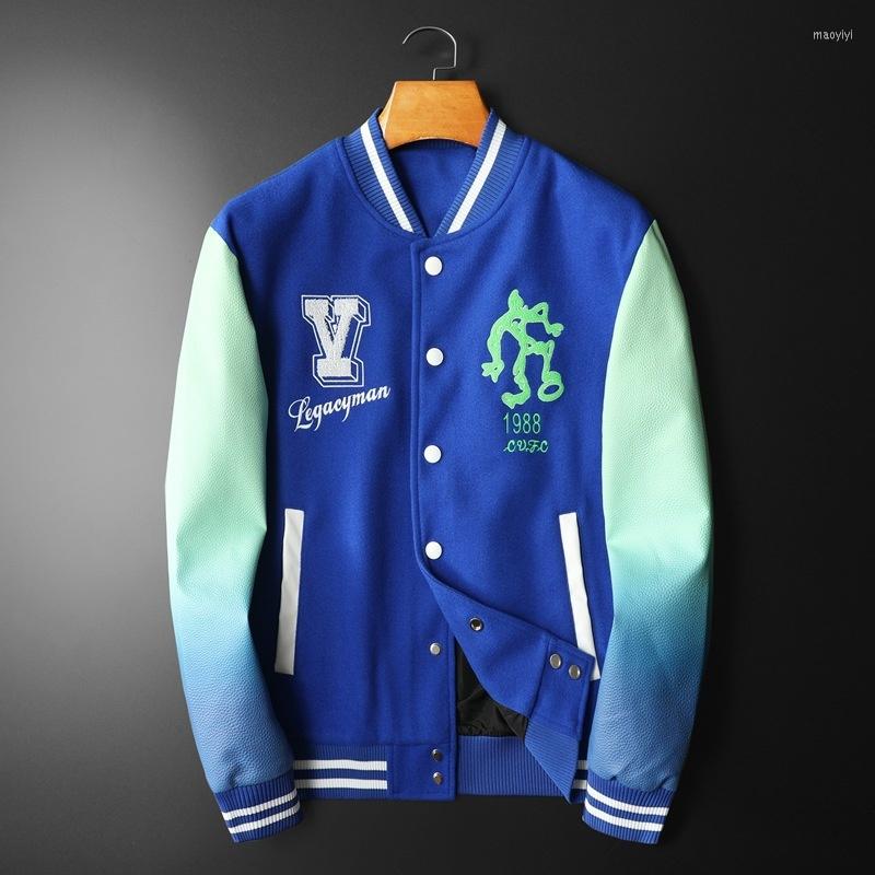 Men's Tracksuits 2023 Spring Autumn Letter Embroidered Baseball Suit Men's Trend Slim Fit Stand Collar Casual Jacket Coat, Blue
Men's Tracksuits 2023 Spring Autumn Letter Embroidered Baseball Suit Men's Trend Slim Fit Stand Collar Casual Jacket Coat, Blue