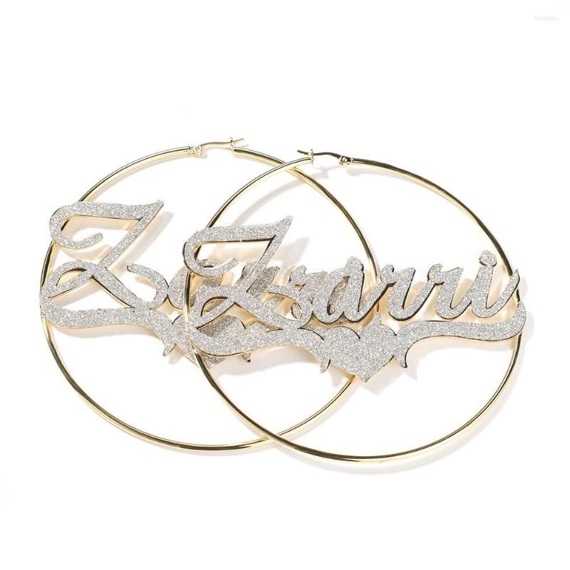 Hoop Earrings Custom Hip Hop Jewelry Glitter Personalized Name Stainless Steel Round Shape Bling Earring
Hoop Earrings Custom Hip Hop Jewelry Glitter Personalized Name Stainless Steel Round Shape Bling Earring