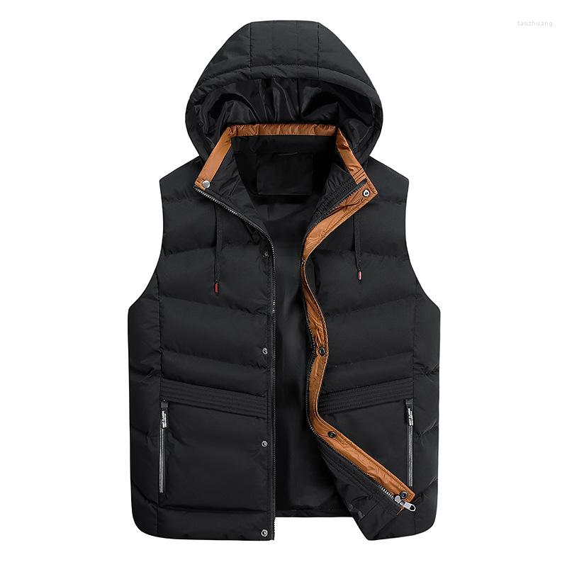 Men's Vests Mcikkny Men Winter Warm Casual Vest Hooded Thermal Solid Color Waistcoats Plus Size 3XL -7XL Windbreak, Black
Men's Vests Mcikkny Men Winter Warm Casual Vest Hooded Thermal Solid Color Waistcoats Plus Size 3XL -7XL Windbreak, Black