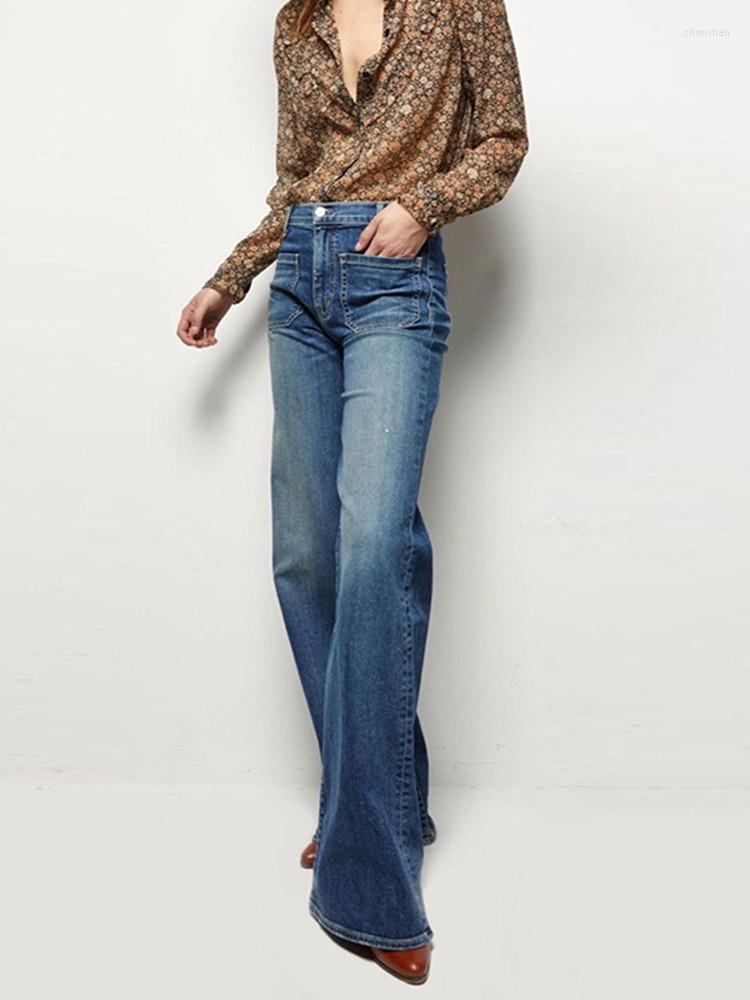 Women' Jeans Women Micro-stretch Denim Flared Pants Front And Rear Four-Pocket Retro Cotton High Waist Slim Lady Long
Women' Jeans Women Micro-stretch Denim Flared Pants Front And Rear Four-Pocket Retro Cotton High Waist Slim Lady Long