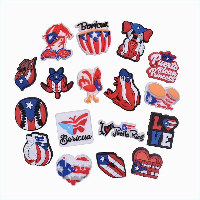 Shoe Parts Accessories Puerto Rico clog Charms Shoe Accessories Charm Buckle Clog Pins Buttons Pvc Drop Delivery Shoes
Shoe Parts Accessories Puerto Rico clog Charms Shoe Accessories Charm Buckle Clog Pins Buttons Pvc Drop Delivery Shoes