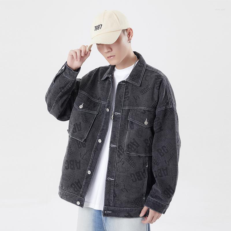 Men' Jackets 2022 Autumn Trend High Street Big Pocket Denim Jacket Fashion Casual Loose Korean Harajuku Cotton Jean Outerwear & Coats, Black gray
Men' Jackets 2022 Autumn Trend High Street Big Pocket Denim Jacket Fashion Casual Loose Korean Harajuku Cotton Jean Outerwear & Coats, Black gray
