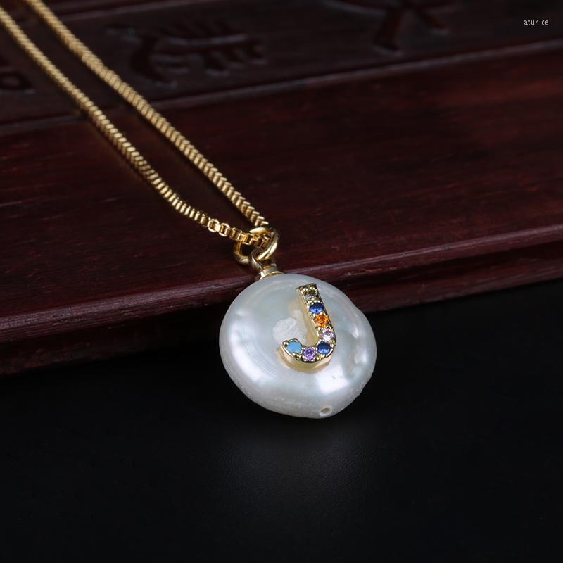 Choker Rainbow Micro Pave Gold CZ Cubic Zirconia J Initials Letter Natural Coin Freshwater Pearl Pendant Necklaces For Women Jewelry
Choker Rainbow Micro Pave Gold CZ Cubic Zirconia J Initials Letter Natural Coin Freshwater Pearl Pendant Necklaces For Women Jewelry