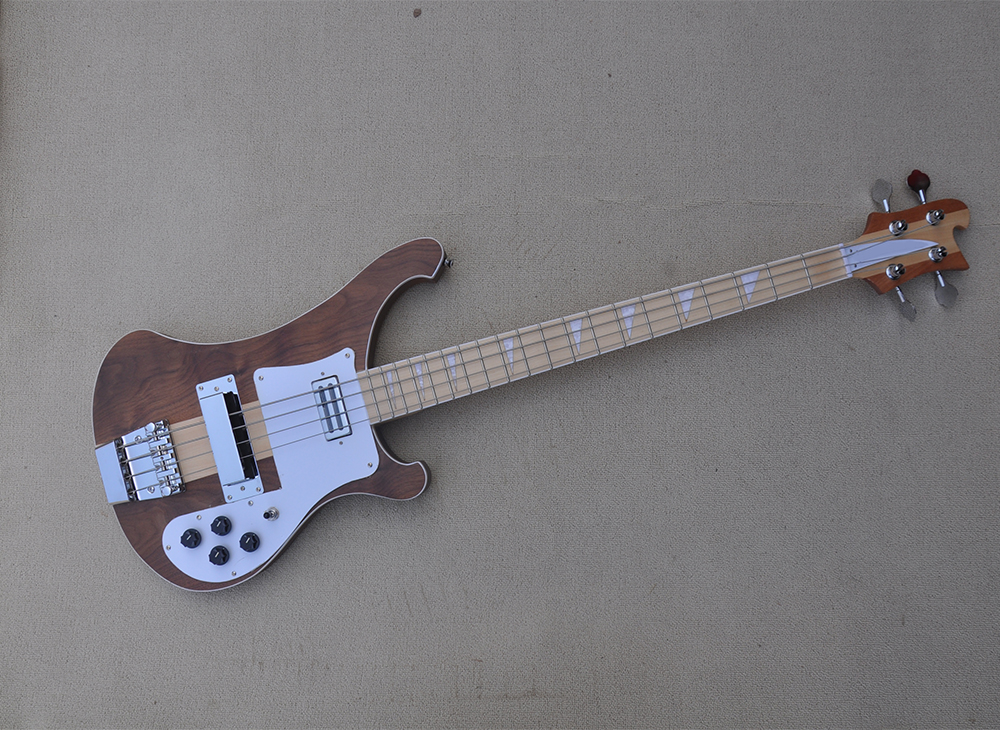 4 Strings Walnut Electric Bass Guitar with Matte Paint Maple Fretboard Neck Through Body Customizable
4 Strings Walnut Electric Bass Guitar with Matte Paint Maple Fretboard Neck Through Body Customizable