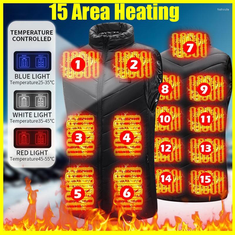 Men's Vests Men USB Infrared 15 Heating Areas Vest Jacket Winter Electric Heated Waistcoat For Sports Hiking Oversized, Blue1-2 areas
Men's Vests Men USB Infrared 15 Heating Areas Vest Jacket Winter Electric Heated Waistcoat For Sports Hiking Oversized, Blue1-2 areas