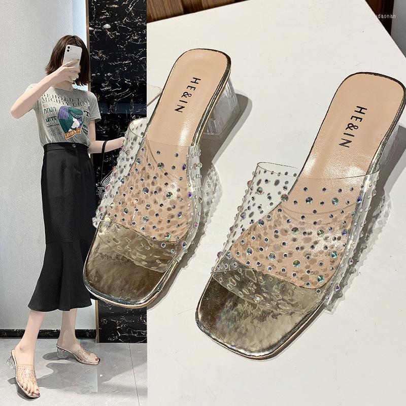 Slippers Summer Clear Transparent Crystal Sexy Ladies Shoes Women Woman Mules Thick High Heels Casual Plus Size, Black
Slippers Summer Clear Transparent Crystal Sexy Ladies Shoes Women Woman Mules Thick High Heels Casual Plus Size, Black