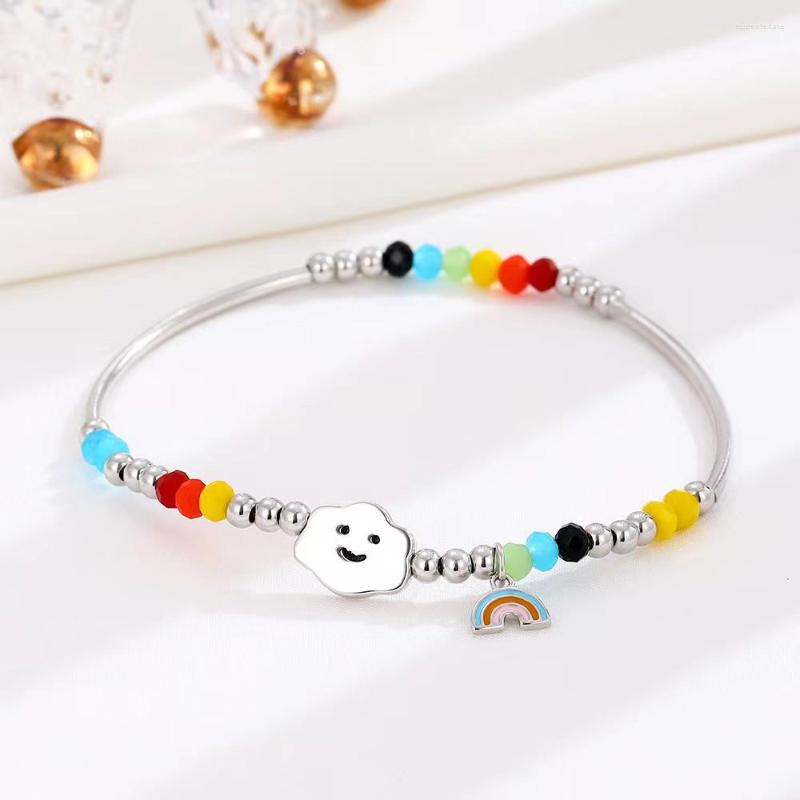 Strand Niche SimpIe JeweIry S925 SterIing SiIver Rainbow CIoud EIastic BraceIet Korean StyIe PersonaIized Womens Exquisite
Strand Niche SimpIe JeweIry S925 SterIing SiIver Rainbow CIoud EIastic BraceIet Korean StyIe PersonaIized Womens Exquisite