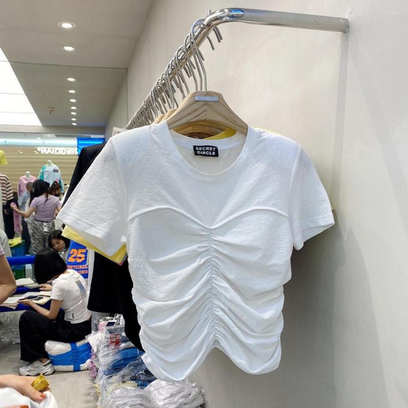 Women's T Shirts Cropped Tshirt Women 2022 Short Sleeve Color Contrast Patchwork Fake Two Pieces Pleated Waist Tight Top Sexy, Black
Women's T Shirts Cropped Tshirt Women 2022 Short Sleeve Color Contrast Patchwork Fake Two Pieces Pleated Waist Tight Top Sexy, Black