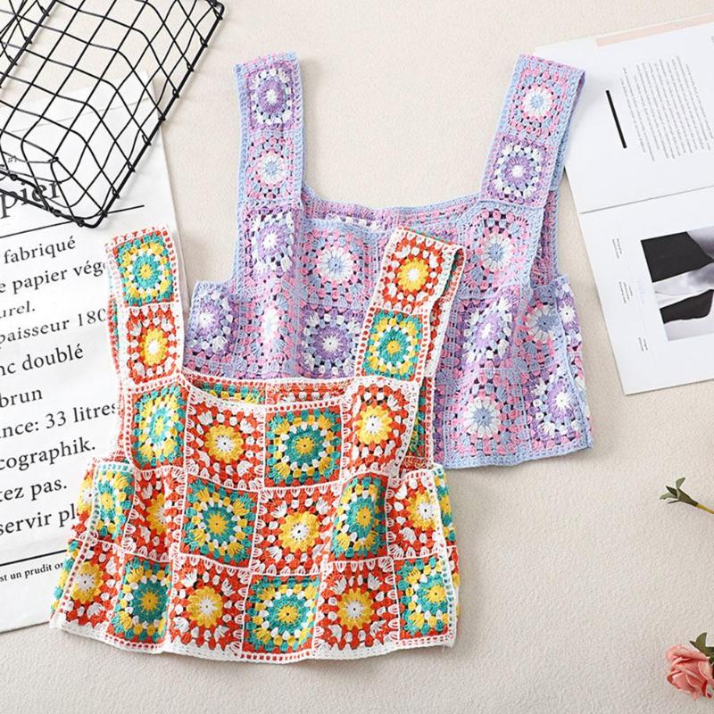 Women's Tanks Boho Retro Handmade Crochet Tops Beach Holiday Wear Camis Mujer Summer Hollow Out Knitted Tank Top Knitwear, Orange
Women's Tanks Boho Retro Handmade Crochet Tops Beach Holiday Wear Camis Mujer Summer Hollow Out Knitted Tank Top Knitwear, Orange