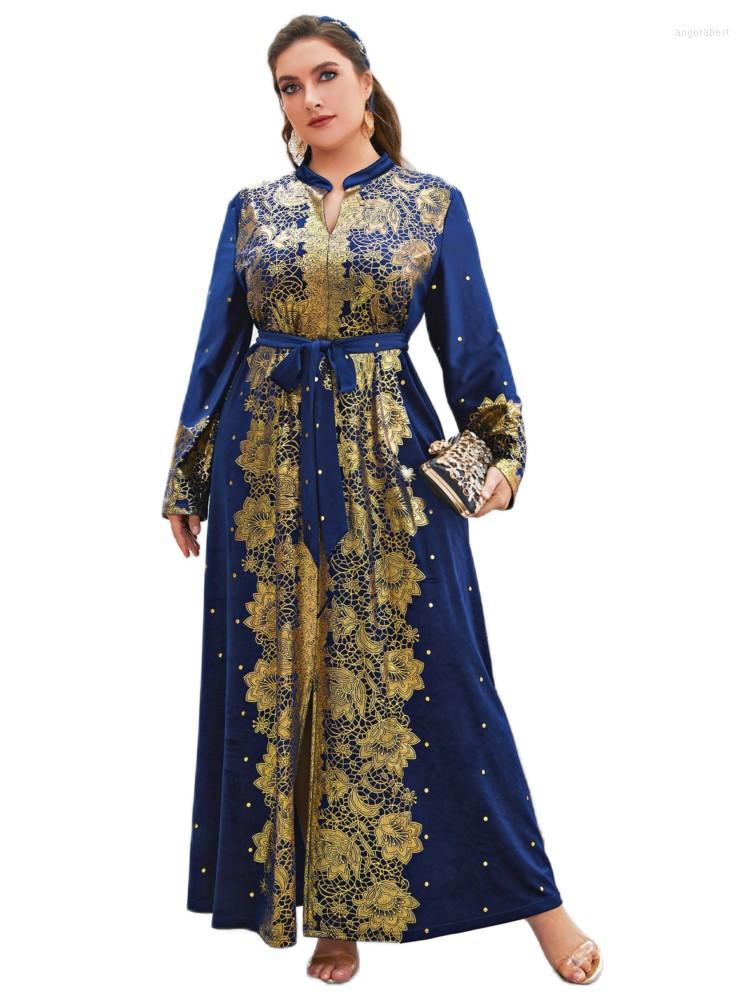 Plus Size Dresses 4XL Women Lace Up High Waist Full Sleeve Robes Autumn Fashion Print Elegant Oversize Party Long Maxi Dress, Dark blue
Plus Size Dresses 4XL Women Lace Up High Waist Full Sleeve Robes Autumn Fashion Print Elegant Oversize Party Long Maxi Dress, Dark blue