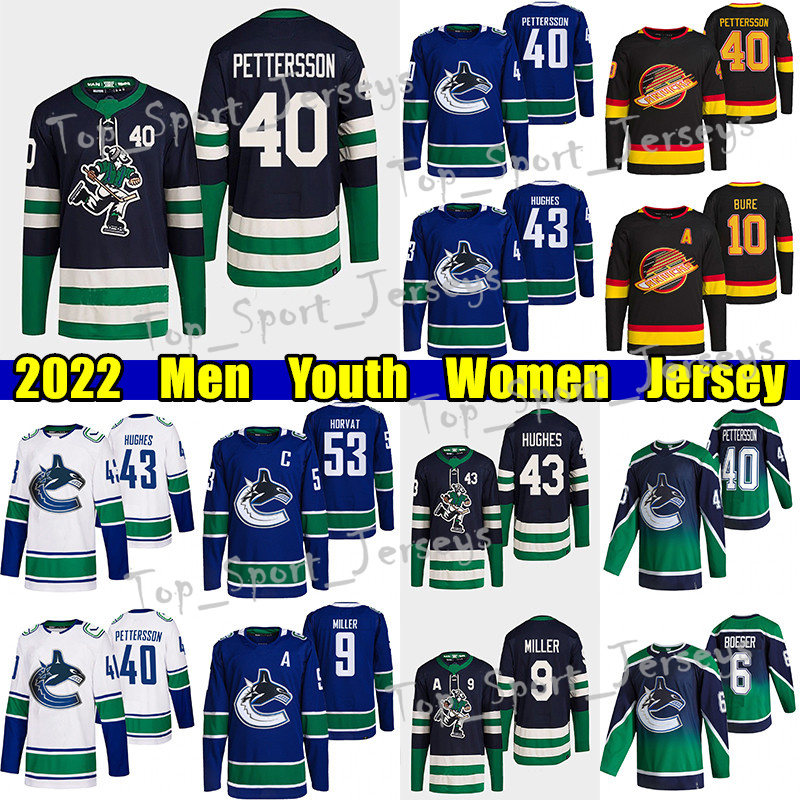 #43 Quinn Hughes Reverse Retro hockey jersey #40 Elias Pettersson Canucks#53 Bo Horvat Brock Boeser Oliver Ekman Larsson Thatcher Demko Nils Aman jerseys, Black men
#43 Quinn Hughes Reverse Retro hockey jersey #40 Elias Pettersson Canucks#53 Bo Horvat Brock Boeser Oliver Ekman Larsson Thatcher Demko Nils Aman jerseys, Black men