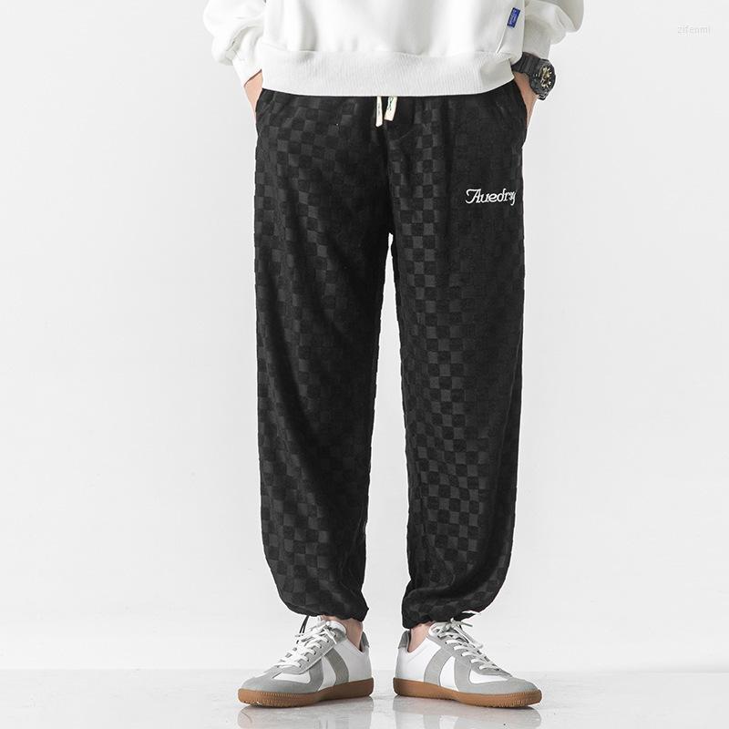 Men's Pants Autumn American Fashion Brand Ins Side Stitching Checkerboard Drawstring Men's Casual, Black
Men's Pants Autumn American Fashion Brand Ins Side Stitching Checkerboard Drawstring Men's Casual, Black