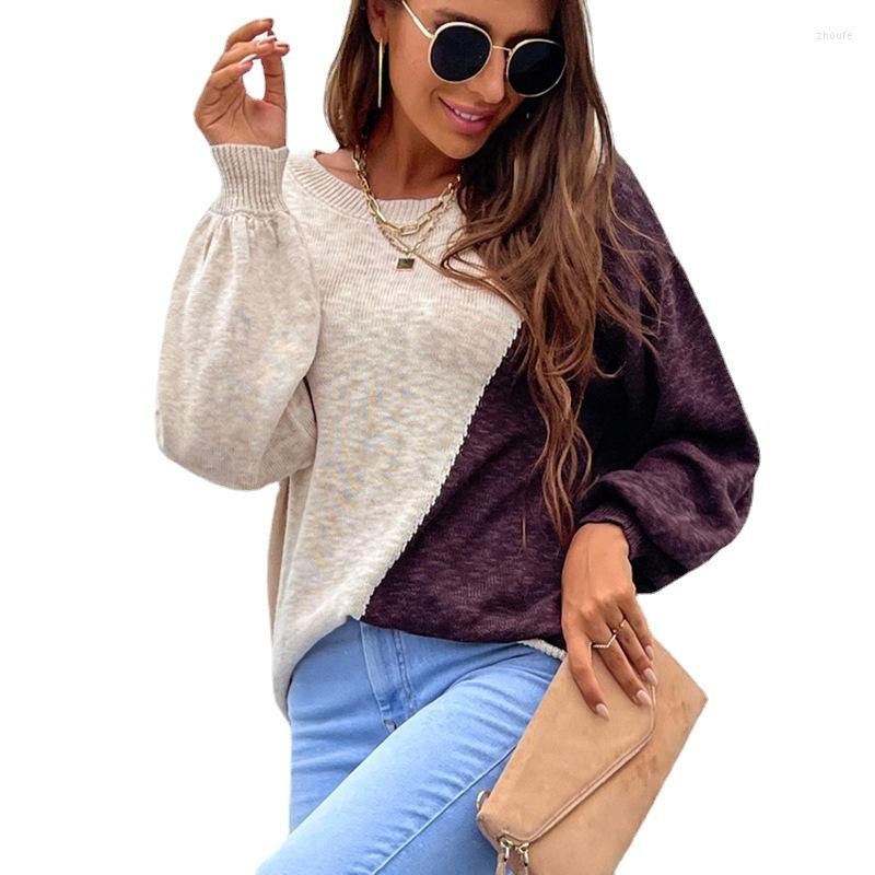 Women' Sweaters 2022 Autumn Winter Women Casual Off Shoulder Knitwear Irregular Color Matching Sweater Pullovers Jumpers
Women' Sweaters 2022 Autumn Winter Women Casual Off Shoulder Knitwear Irregular Color Matching Sweater Pullovers Jumpers