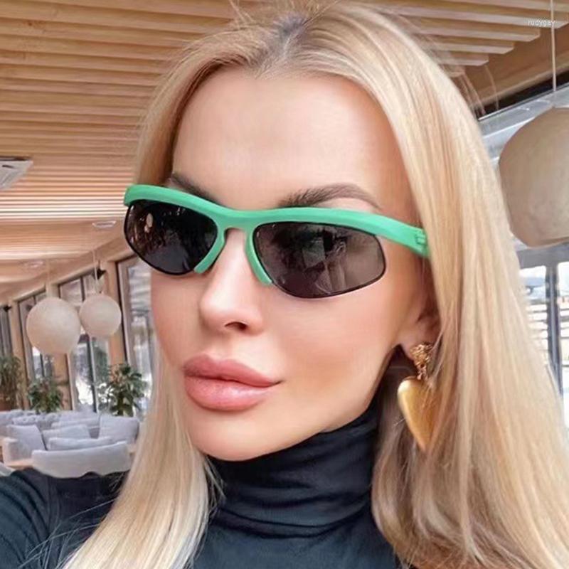 Sunglasses Green Steampunk Sport Women Men Vintage Designer Half Frame Sun Glasses Outdoor Cycling Retro Futuristic
Sunglasses Green Steampunk Sport Women Men Vintage Designer Half Frame Sun Glasses Outdoor Cycling Retro Futuristic