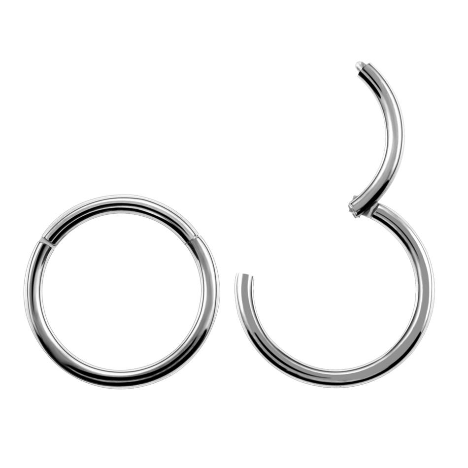 Navel Bell Button Rings 10PC ASTM F136 Nose Hoop Septum Piercing Clicker 12141618G20G Nostril Hinged Segment Septo Helix Earrings 221107