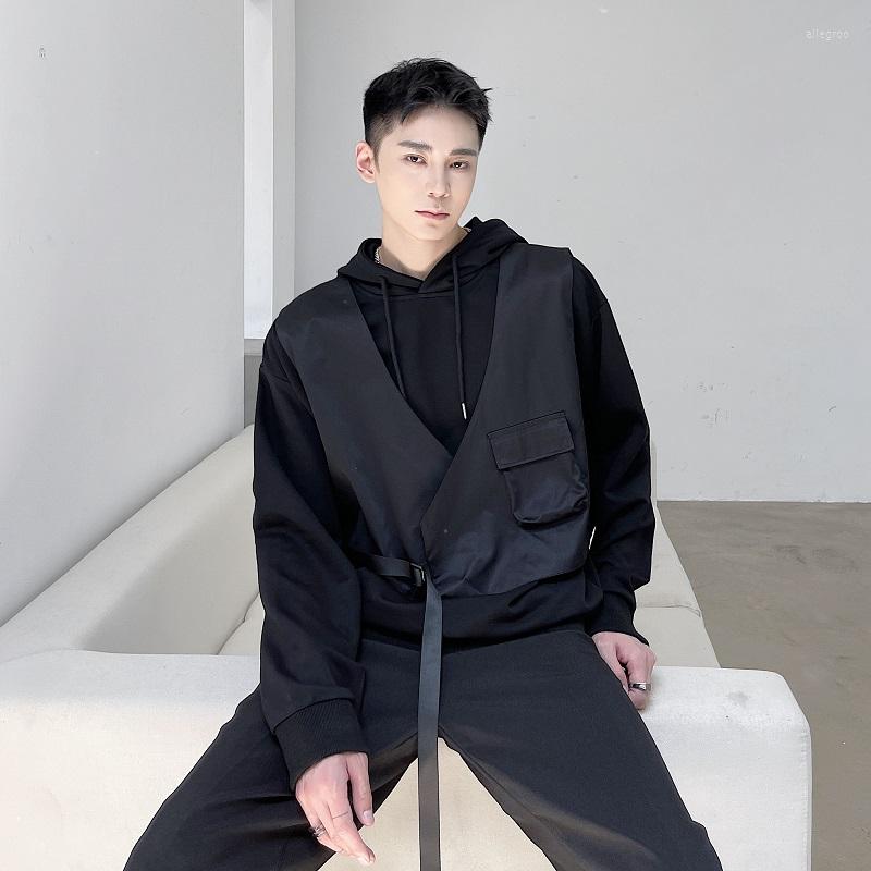 Men' Hoodies Men Spring And Autumn Hooded Personality Fake Two Pieces Of Stitching Fashion Youth Leisure Dark Large Size Hoodie, Black
Men' Hoodies Men Spring And Autumn Hooded Personality Fake Two Pieces Of Stitching Fashion Youth Leisure Dark Large Size Hoodie, Black