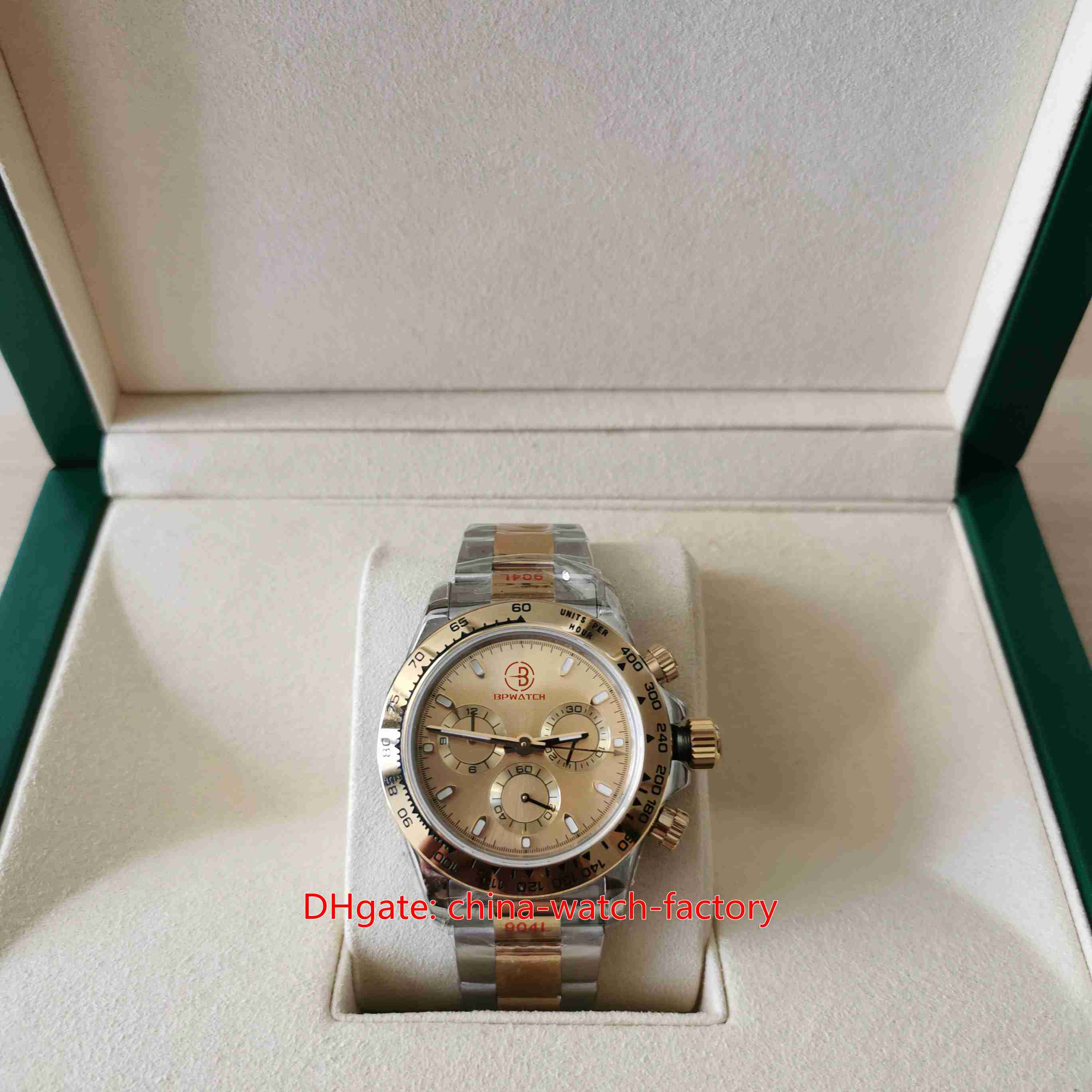 Better Quality Mens Watch JHF Maker Watches 40mm Cosmograph 116503 Chronograph 18k Yellow Gold Sapphire Glass CAL.4130 Mechanical Automatic Men's Wristwatches, No box papers 
Better Quality Mens Watch JHF Maker Watches 40mm Cosmograph 116503 Chronograph 18k Yellow Gold Sapphire Glass CAL.4130 Mechanical Automatic Men's Wristwatches, No box papers