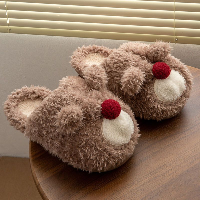 Winter Cartoon Cotton Slippers Fashion Lovely Indoor Home Non-Slip Thick Sole Warm Comfortable Plush Shoes, Grey
Winter Cartoon Cotton Slippers Fashion Lovely Indoor Home Non-Slip Thick Sole Warm Comfortable Plush Shoes, Grey