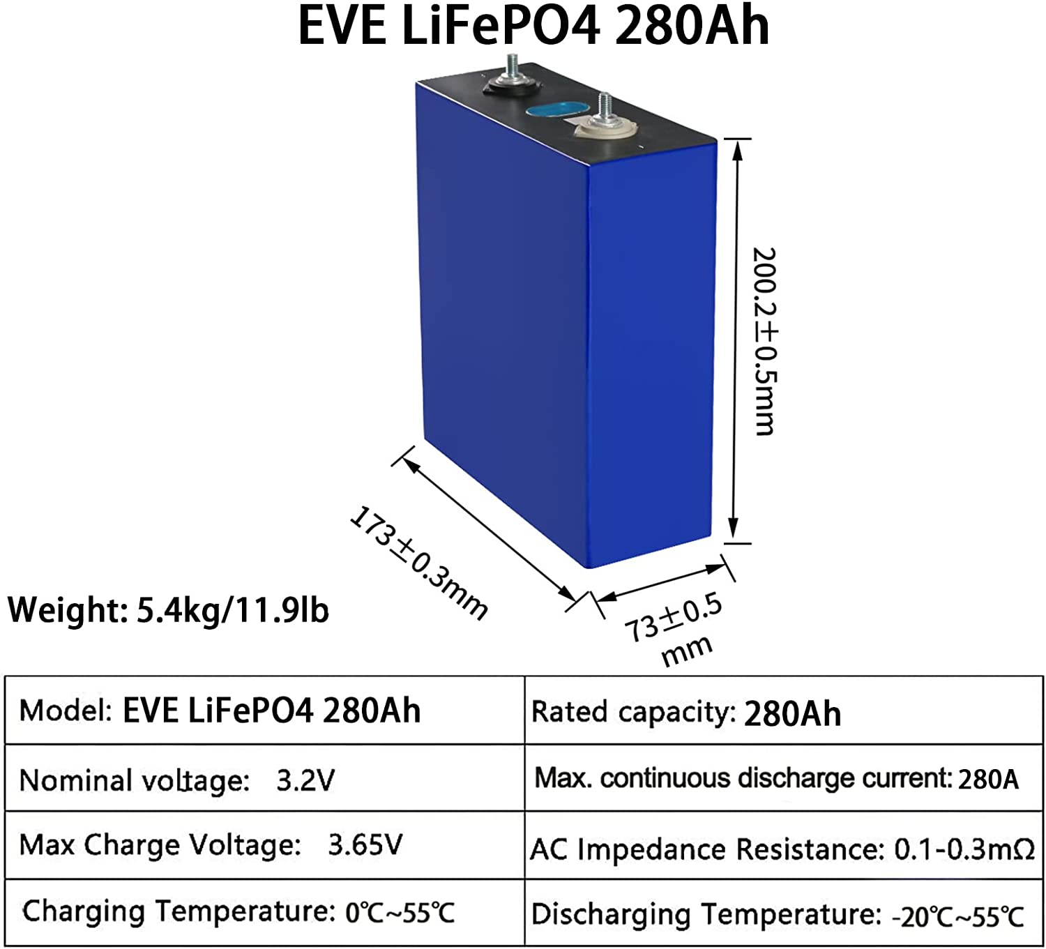 New Grade A LiFePO4 Battery Cells 3.2V 280Ah 310Ah 320Ah Lithium ion Batteries LFP Cell Prismatic LF280K For 12.8V 24V 48V 96V Solar Home ESS RV Boats