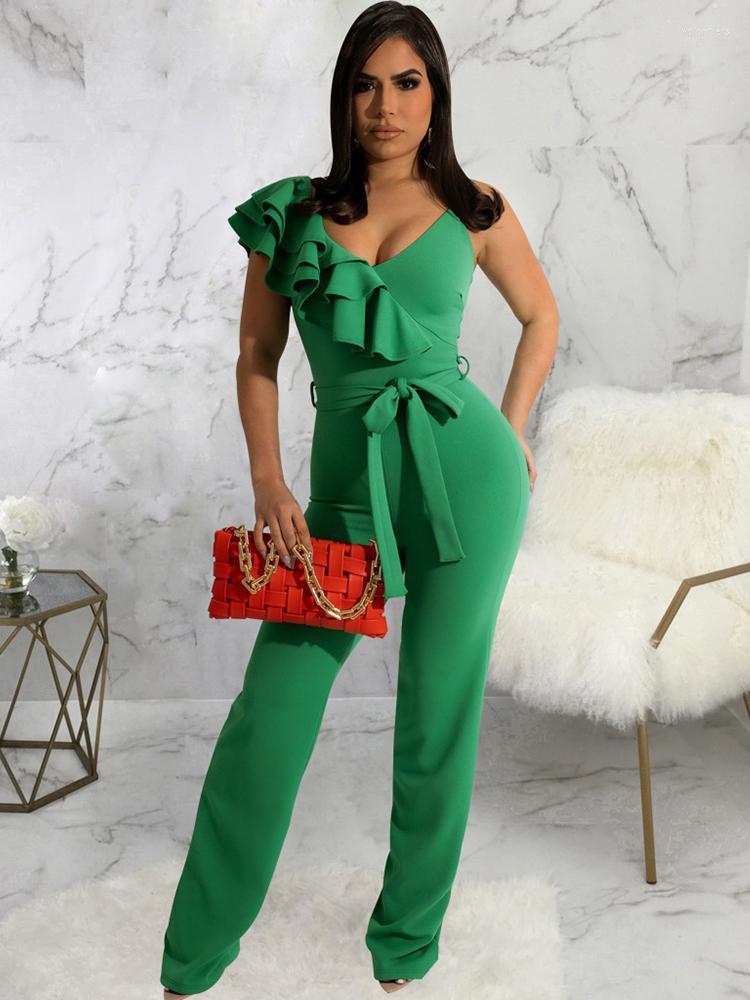 Women' T Shirts Cascading Ruffles Elegant Rompers Womens Jumpsuit Deep V Neck Sleeveless One Piece Overalls Simple Solid High Waist Body, Black
Women' T Shirts Cascading Ruffles Elegant Rompers Womens Jumpsuit Deep V Neck Sleeveless One Piece Overalls Simple Solid High Waist Body, Black