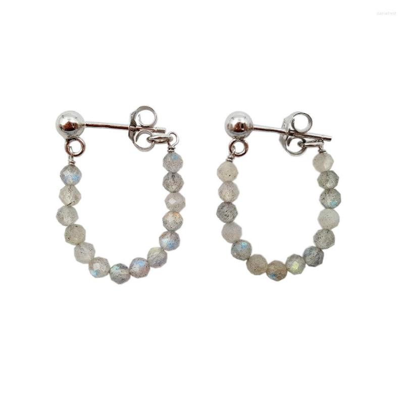 Stud Earrings Lii Ji Gemstone Natural Labradorite 3mm Faceted Beads 925 Sterling Silver Handwork
Stud Earrings Lii Ji Gemstone Natural Labradorite 3mm Faceted Beads 925 Sterling Silver Handwork