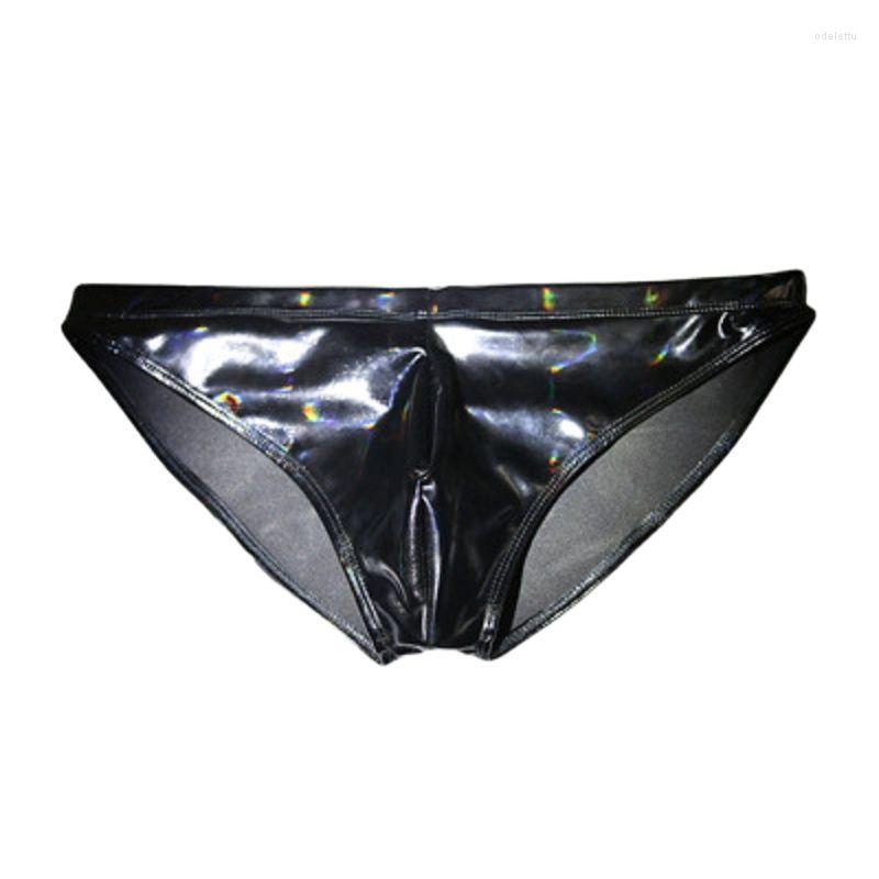 Underpants Sexy Panties Dazzle Colour Latex Underwear Bright PVC Faux Leather Briefs U Convex Bag Stretch Undershorts Glossy Underclothes, Black
Underpants Sexy Panties Dazzle Colour Latex Underwear Bright PVC Faux Leather Briefs U Convex Bag Stretch Undershorts Glossy Underclothes, Black
