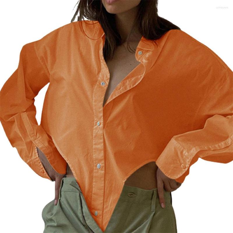 Women' Blouses Long Sleeve Shirt For Women Solid Color Turn-Down Collar Loose Blouse With Irregular Hem Style Fashion Casual Shirts Blusas, Black
Women' Blouses Long Sleeve Shirt For Women Solid Color Turn-Down Collar Loose Blouse With Irregular Hem Style Fashion Casual Shirts Blusas, Black