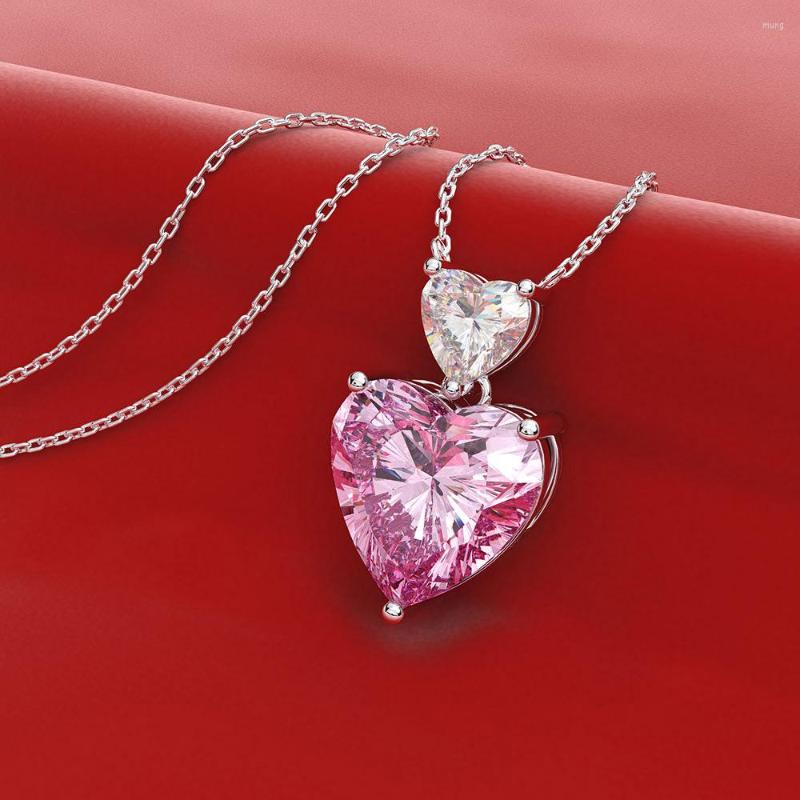 Pendant Necklaces HIBRIDE Romantic Heart Shape Pink Yellow Color Created Women Necklace&Pendant CZ Necklace Party Jewelry
Pendant Necklaces HIBRIDE Romantic Heart Shape Pink Yellow Color Created Women Necklace&Pendant CZ Necklace Party Jewelry