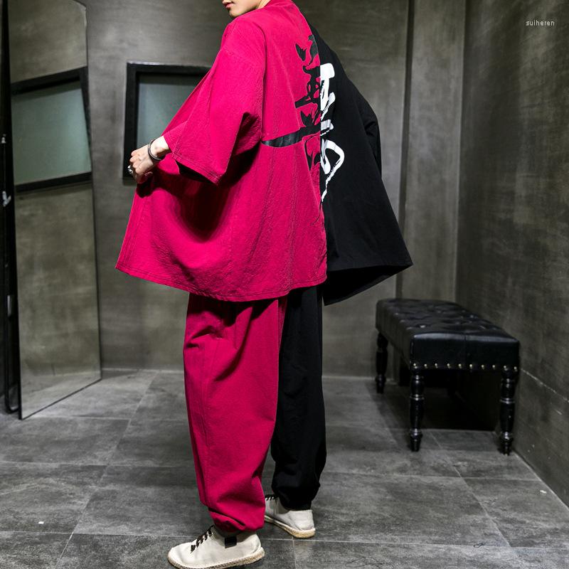 Ethnic Clothing Men Fashion Chinese Style Tang Suit Man Oriental Set Zen Hanfu Jackets Harem Pants Print Kimono Japanese Streetwear
Ethnic Clothing Men Fashion Chinese Style Tang Suit Man Oriental Set Zen Hanfu Jackets Harem Pants Print Kimono Japanese Streetwear