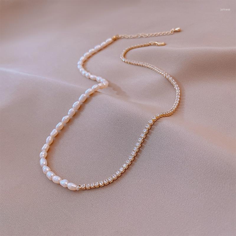 Choker ALLME Dainty Irregular Freshwater Pearl Necklace For Women Sparkly Rhinestone Asymmetric Chain Pendientes
Choker ALLME Dainty Irregular Freshwater Pearl Necklace For Women Sparkly Rhinestone Asymmetric Chain Pendientes