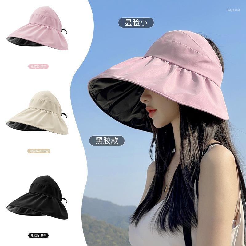 Berets Women's Summer Sun Hat Adjustable Big Head Wide Brim Beach Black Glue UV Protection Easy To Store Women
Berets Women's Summer Sun Hat Adjustable Big Head Wide Brim Beach Black Glue UV Protection Easy To Store Women