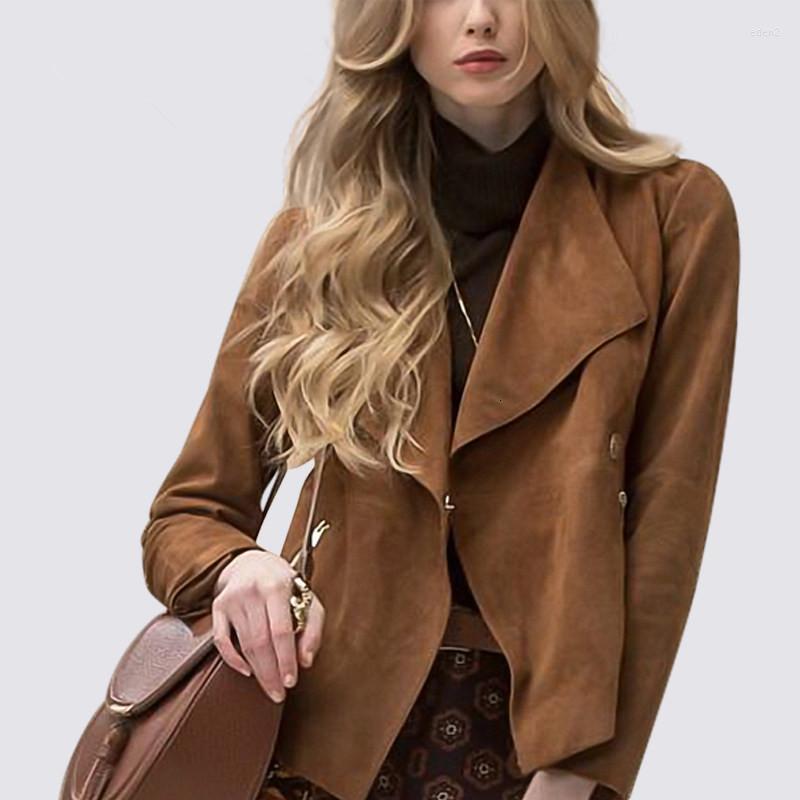 Women' Leather Real Suede Women Vintage Runway Fashion Casual Loose Jacket Coat Spring Autumn Winter Streetwear Clothes Female, Camel
Women' Leather Real Suede Women Vintage Runway Fashion Casual Loose Jacket Coat Spring Autumn Winter Streetwear Clothes Female, Camel