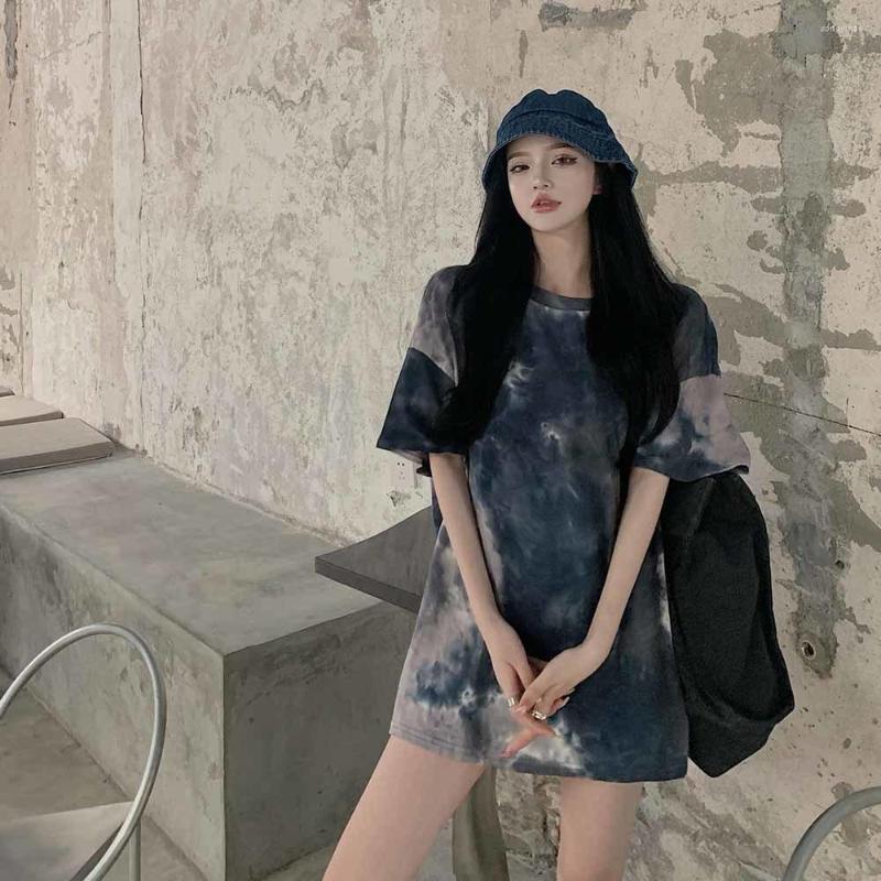 Women's T Shirts Plu Size T-shirt Tie Dye Summer Loose Chain Long Fashion Short Sleeve Street Femme Camisetas Mujer Leisure, Blue
Women's T Shirts Plu Size T-shirt Tie Dye Summer Loose Chain Long Fashion Short Sleeve Street Femme Camisetas Mujer Leisure, Blue