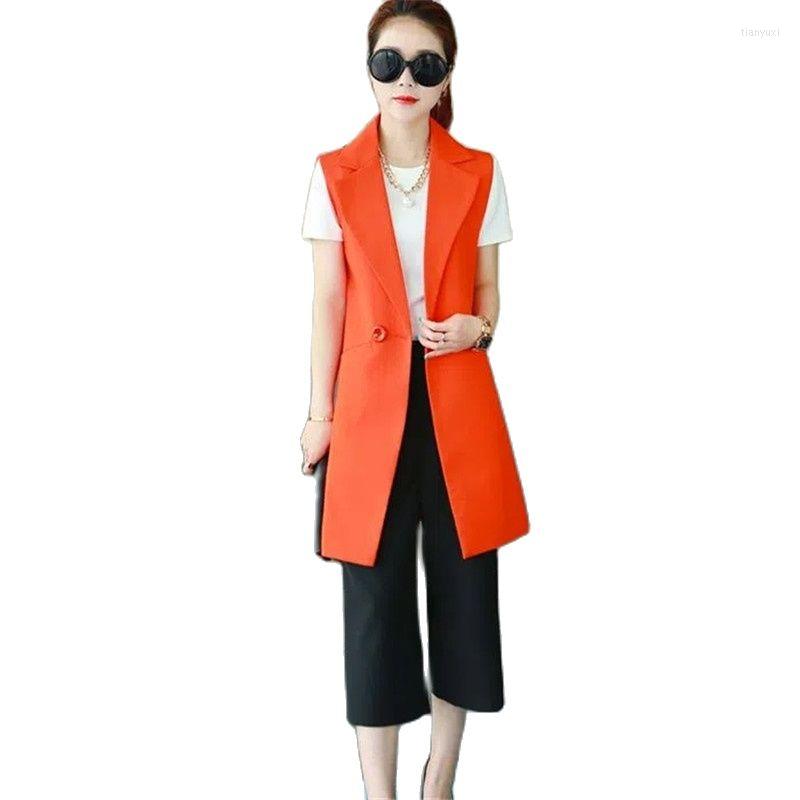 Women' Vests Fashion Suit Vest Female 2022 Spring Autumn Sleeveless Jacket Mid-Length Women' Waistcoat Tops Professional Clothing, Black
Women' Vests Fashion Suit Vest Female 2022 Spring Autumn Sleeveless Jacket Mid-Length Women' Waistcoat Tops Professional Clothing, Black