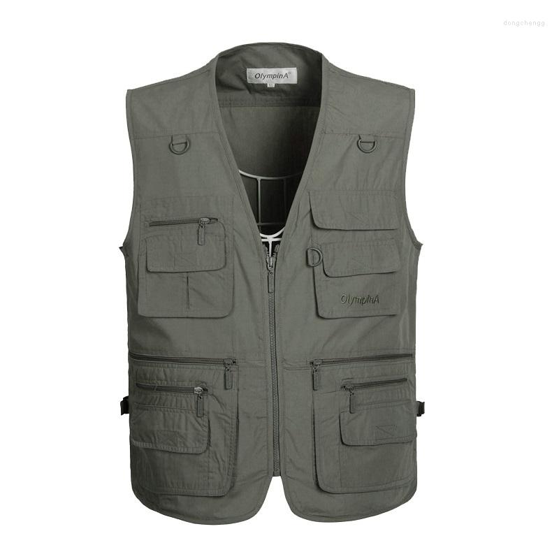 Men's Vests Fishing Waistcoat Sleeveless Zipper Unloading Jacket Outdoor Multi-pockets Hunting Hiking Climbing Pograph Vest GA130, Color 1
Men's Vests Fishing Waistcoat Sleeveless Zipper Unloading Jacket Outdoor Multi-pockets Hunting Hiking Climbing Pograph Vest GA130, Color 1