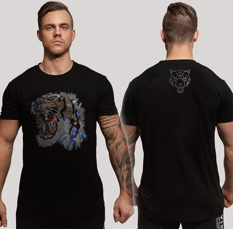 2023 men Slim Fit Designer Rhinestone T shirt Handsome High end Tshirt, As shown
2023 men Slim Fit Designer Rhinestone T shirt Handsome High end Tshirt, As shown