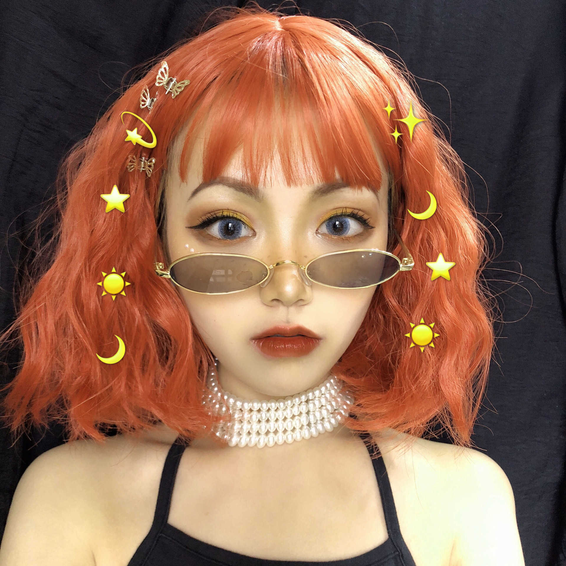Hair Lace Wigs Wig Female Bobo Head Round Face Air Bangs Corn Scald Dirty Orange Short Curly Clavicle Hair Wool Curl, Black
Hair Lace Wigs Wig Female Bobo Head Round Face Air Bangs Corn Scald Dirty Orange Short Curly Clavicle Hair Wool Curl, Black