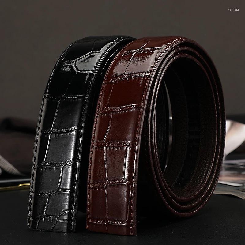 Belts High Quality No Buckle Cow Leather Belt For Men Automatic Business Waist Strap Male Jeans Waistband 3.5CM, Black
Belts High Quality No Buckle Cow Leather Belt For Men Automatic Business Waist Strap Male Jeans Waistband 3.5CM, Black