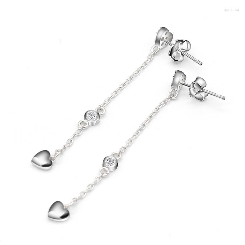 Stud Earrings Silver 925 Heart Chain Korean Trendy Jewelry For Women Girls Wedding Valentine's Day Gift
Stud Earrings Silver 925 Heart Chain Korean Trendy Jewelry For Women Girls Wedding Valentine's Day Gift