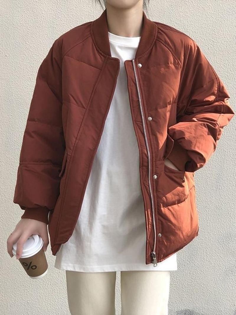 Women's Down Women Quilted Coat Jacket Winter Autumn 2022 Fashion Loose Warm Thickened Baseball Cotton Zippers Casual Outwear, Beige
Women's Down Women Quilted Coat Jacket Winter Autumn 2022 Fashion Loose Warm Thickened Baseball Cotton Zippers Casual Outwear, Beige