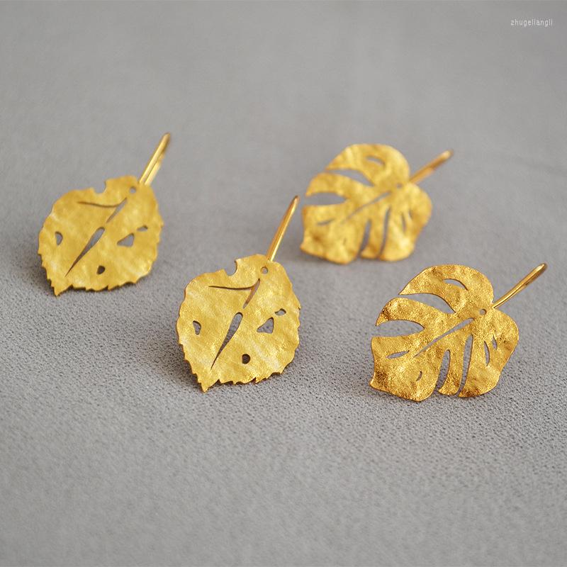Dangle Earrings European And American Fashion Pure Copper Plated Real Gold Frosted Grainy Golden Leaves Personality Temperament Women
Dangle Earrings European And American Fashion Pure Copper Plated Real Gold Frosted Grainy Golden Leaves Personality Temperament Women